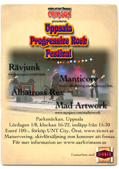 Uppsala Progressive Rock Festival 2009 Festivalaffisch Uppsala Progressive Rock Festival år 2009